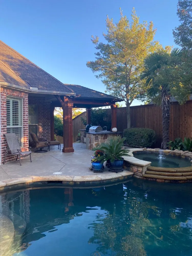 Professional yard cleanup service in Keller, TX by Lone Star Outdoor Creations