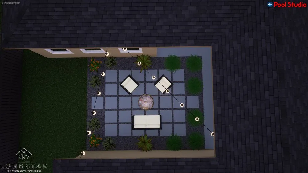 Custom yard cleanup service for residential properties in Houston, TX by Lone Star Property Works