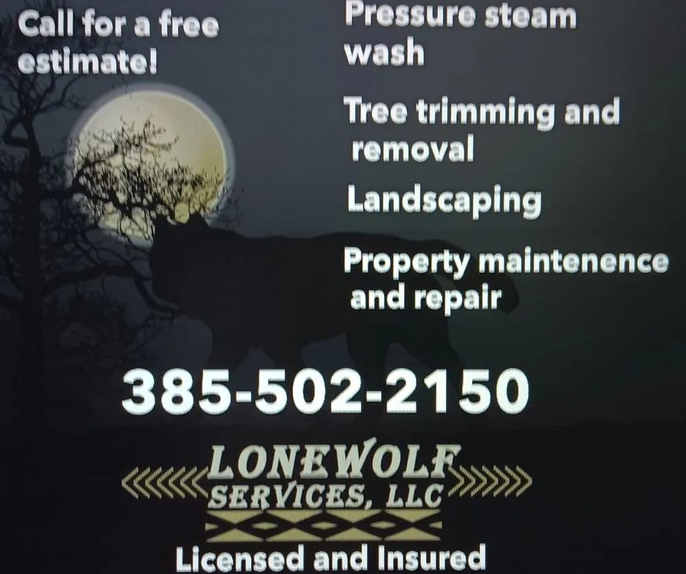 Custom yard cleanup service for residential properties in Clinton, UT by Lone Wolf Services