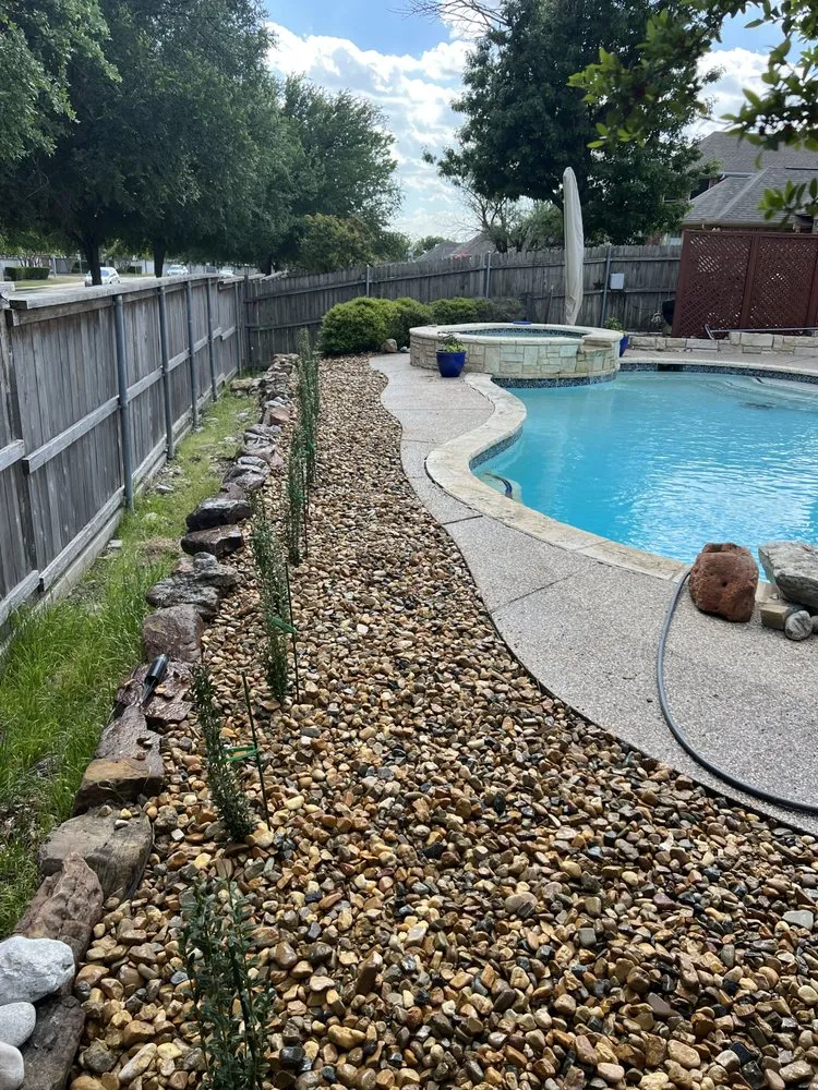 Affordable garden landscaping for residential properties in Fort Worth, TX by Lonestar Landscaping & Holiday Lights