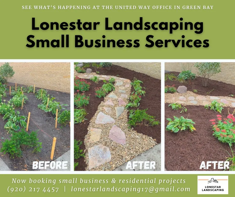 Professional lawn mowing service near you in Green Bay, WI by Lonestar Landscaping
