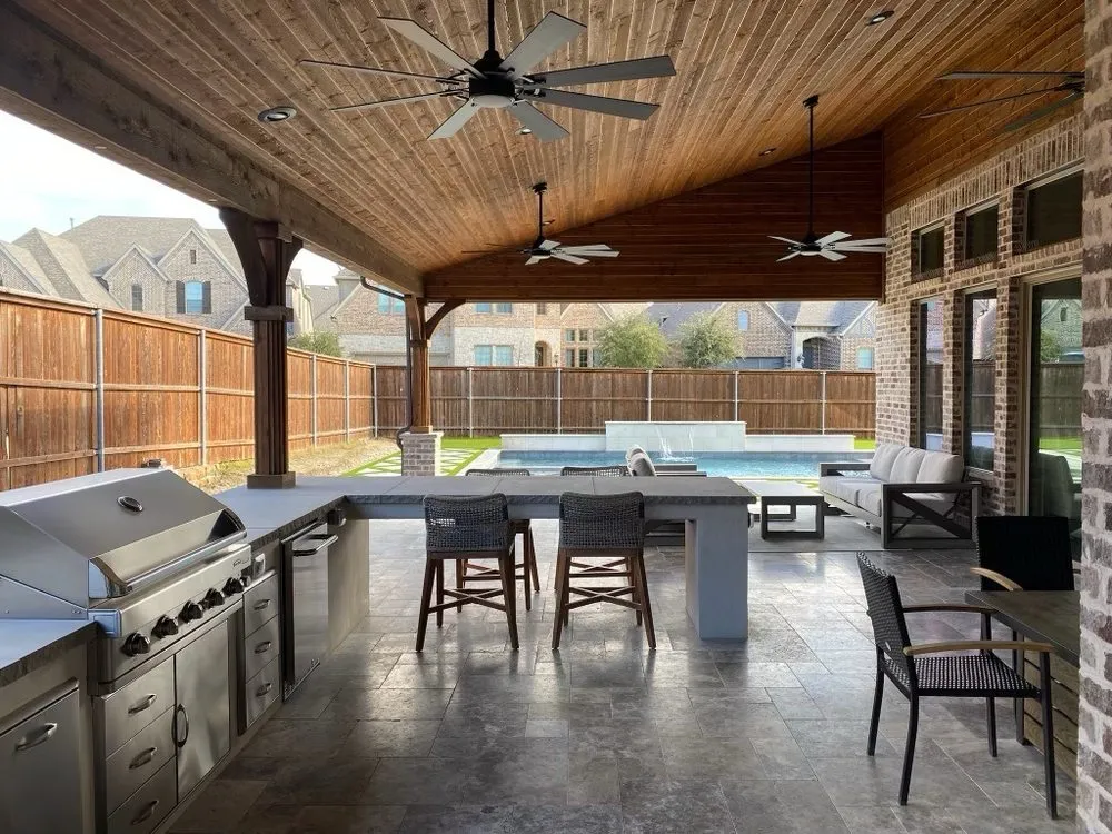 Professional landscape installation in Frisco, TX - Lonestar Pool & Spa Design