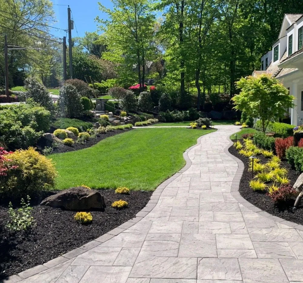 Local yard cleanup service for residential properties in North Plainfield, NJ by Long Horn Hardscaping & Landscaping