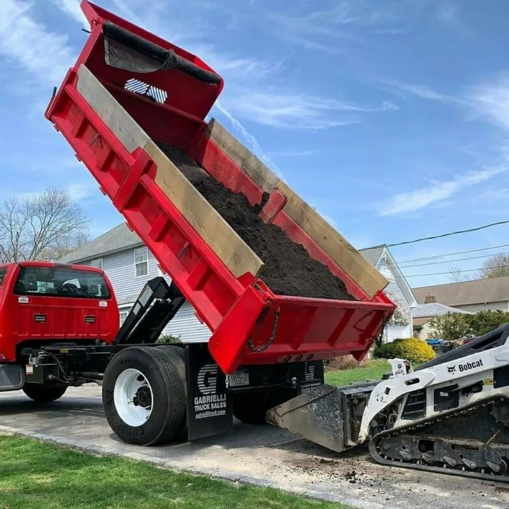 Affordable landscape installation in East Northport, NY - Long Island Dirt