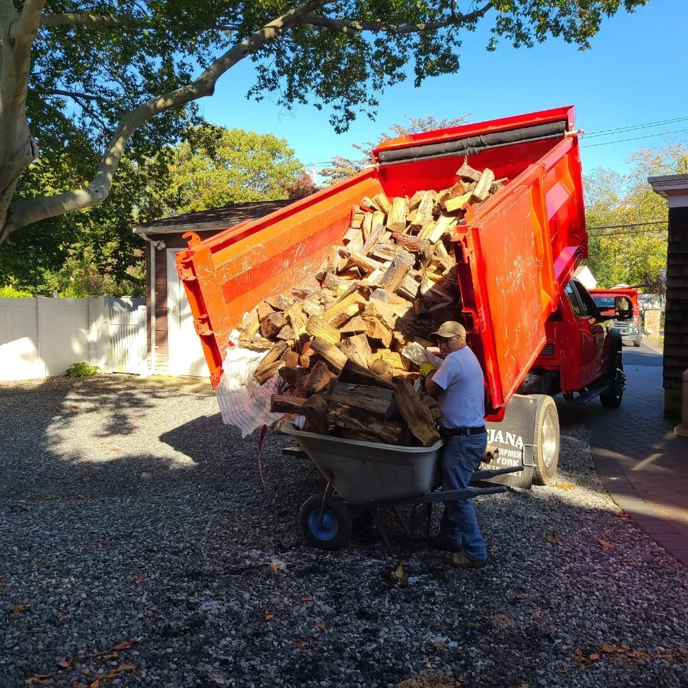 Expert lawn care service for outdoor upgrades in East Northport, NY by Long Island Firewood