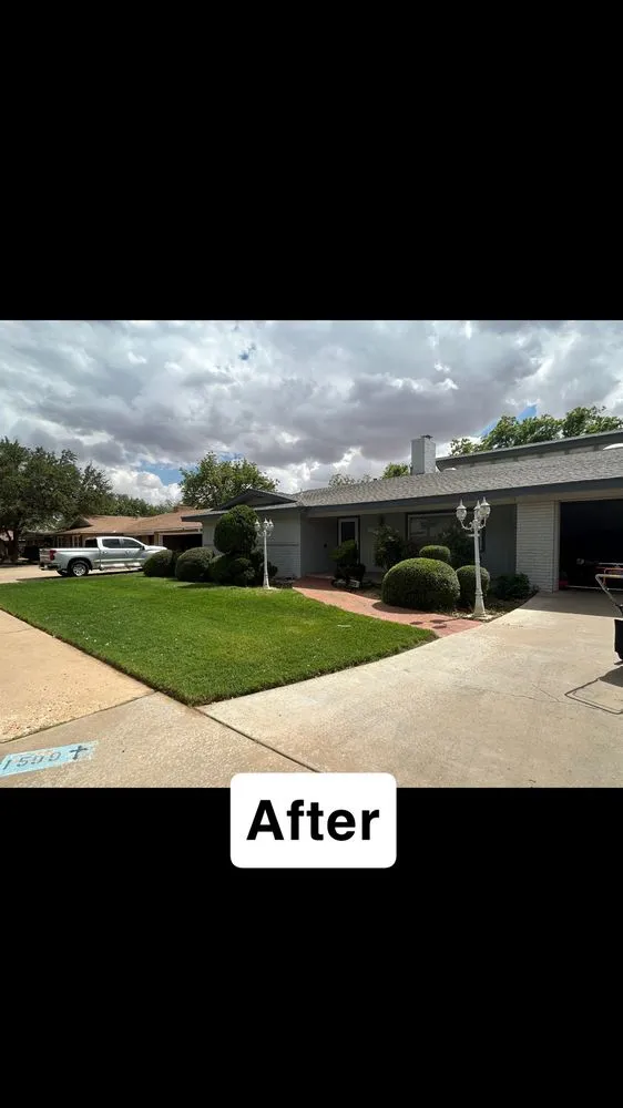 Custom outdoor landscaping in Odessa, TX by Longhorn Cuts BY M&C