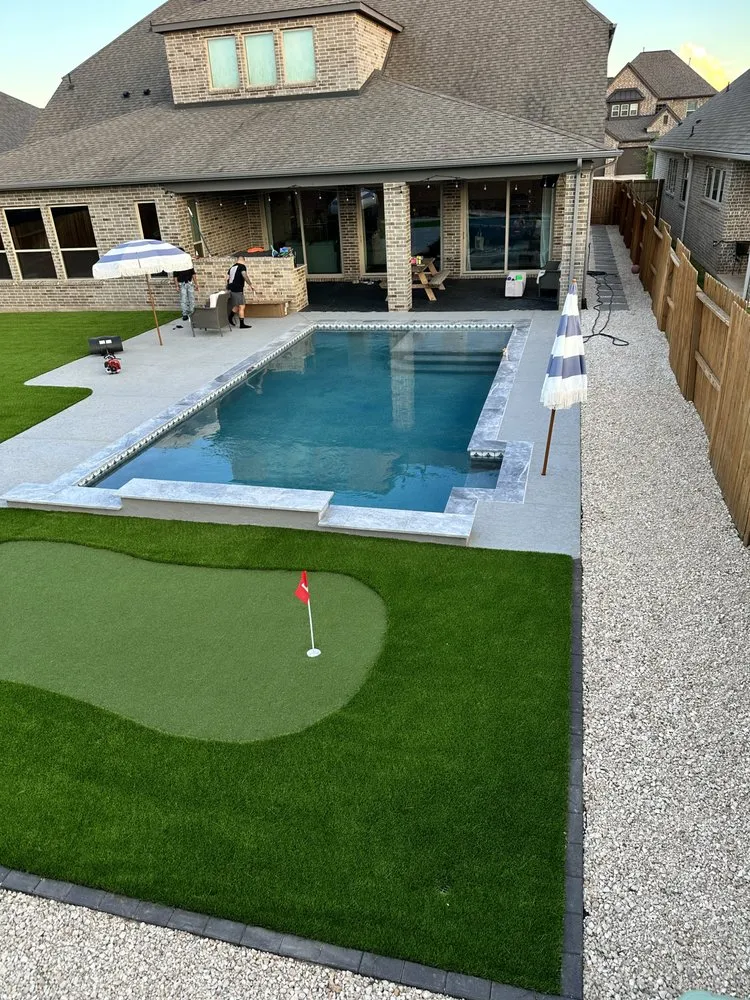 Professional lawn mowing service in Missouri City, TX by Longhorn Hardscape & Construction