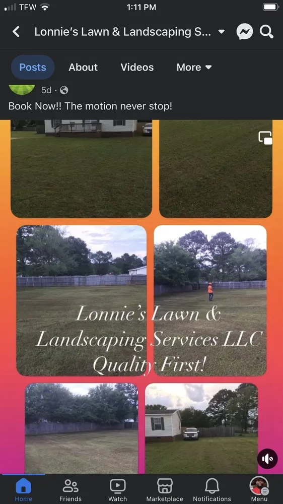 Professional landscape installation with custom design in Macon, GA by Lonnie’s Lawn & Landscaping Services
