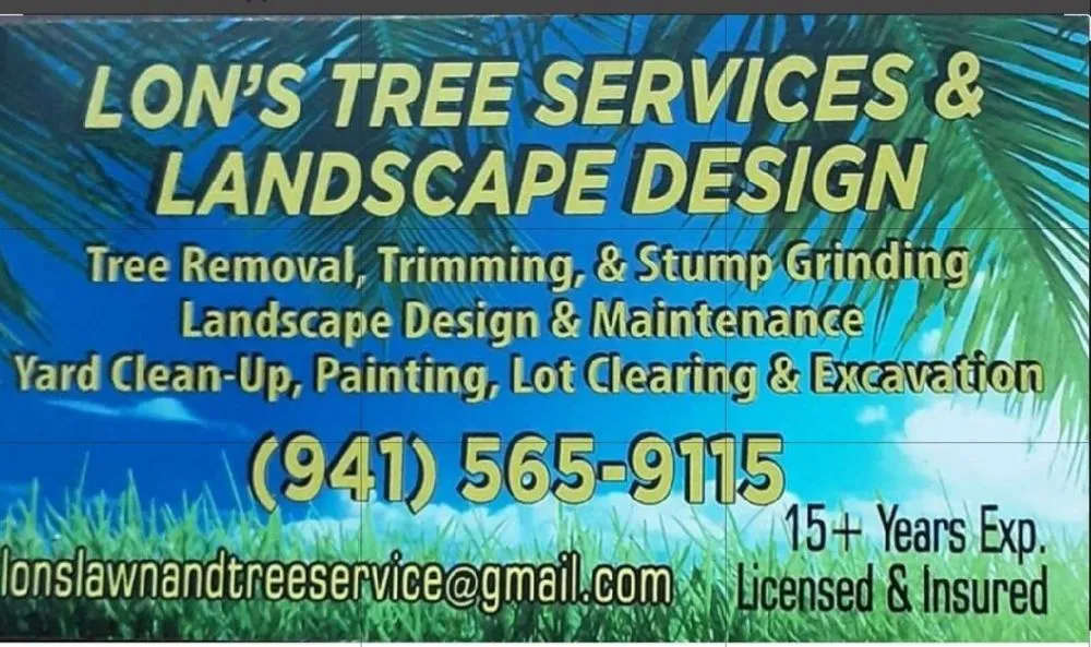 Reliable yard maintenance experts serving Sarasota, FL - Lon's Tree & Landscaping Services