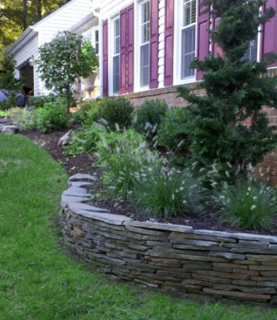 Expert lawn mowing service with custom design in Oakton, VA by Looking Sharpe Landscapes