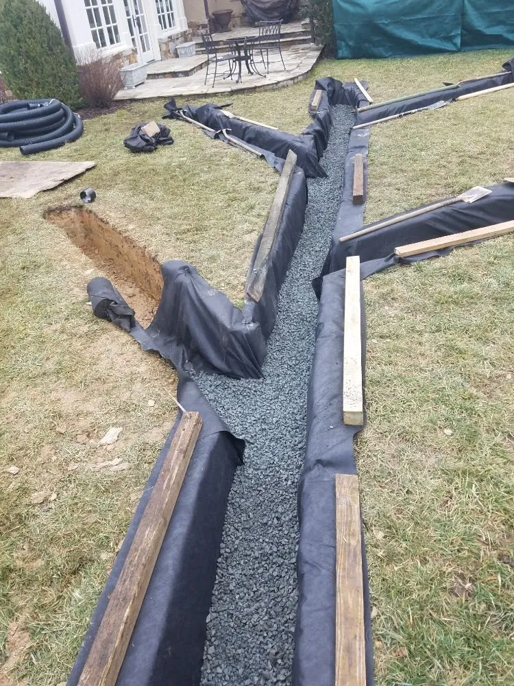 Custom garden landscaping in Oakton, VA by Looking Sharpe Landscapes