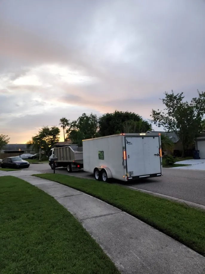 Custom yard cleanup service for outdoor upgrades in Sarasota, FL by Lopez Brothers Lawn, Tree & Handymen Services