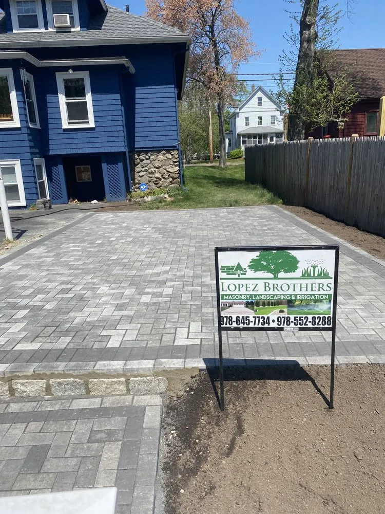Custom garden landscaping for homes across Lynn, MA - Lopez Brothers
