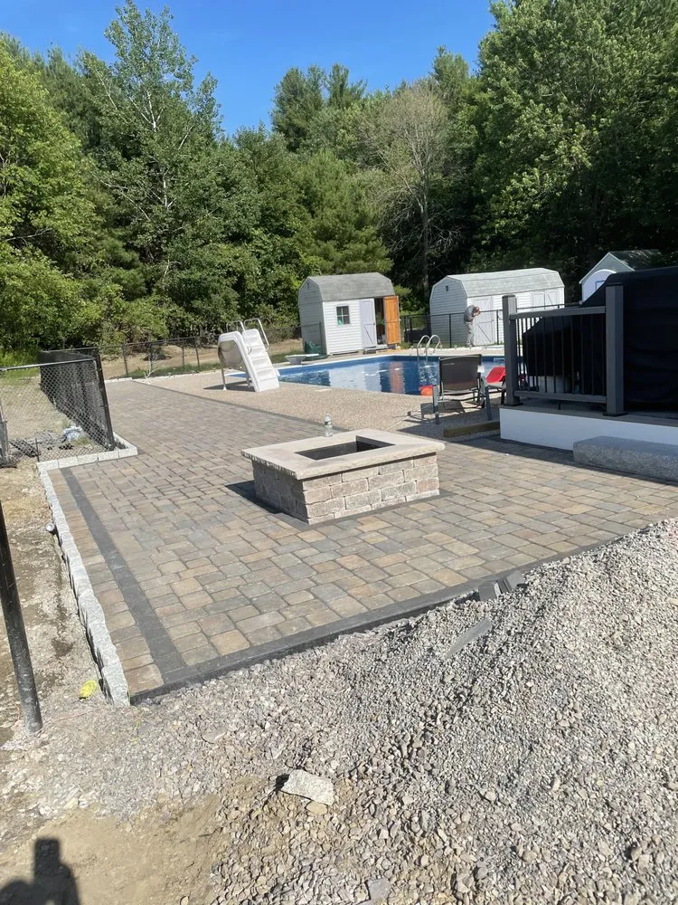 Custom residential landscaping in Lynn, MA by Lopez Brothers