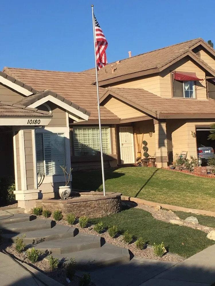 Custom landscape installation in Pomona, CA by Lopez Gardening & Landscape