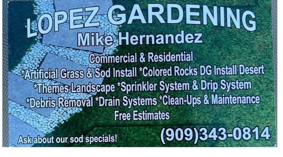 Local landscape installation in Rialto, CA - Lopez Gardening Company