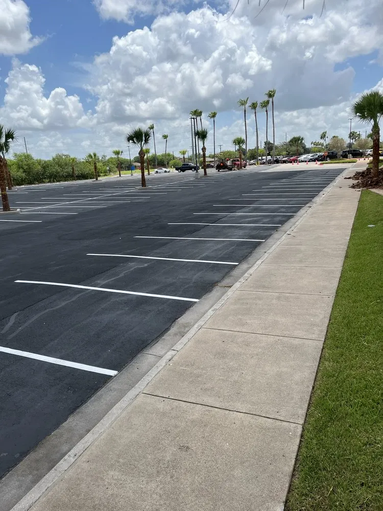 Professional residential landscaping in Brownsville, TX by Lopez Green Tree And Palms Services