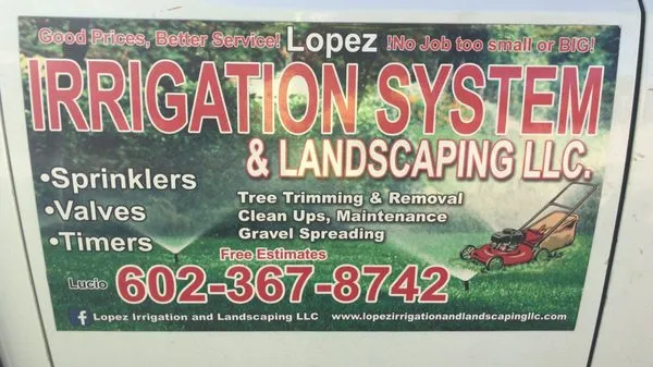 Lopez Irrigation and Landscaping Logo