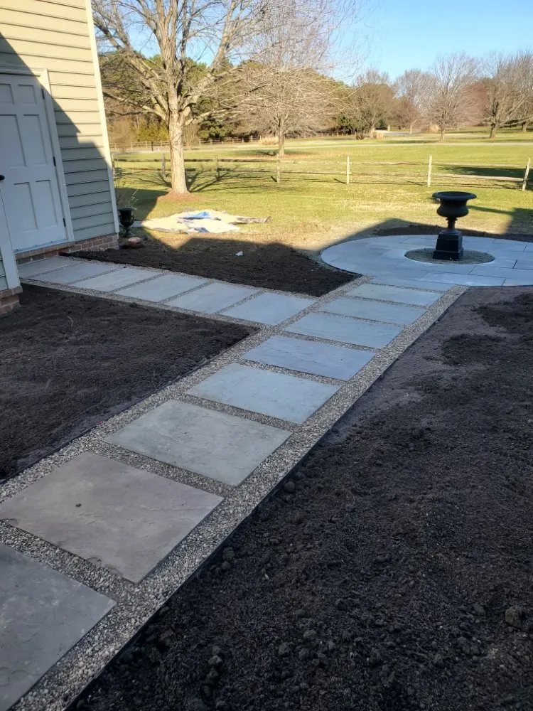 Custom outdoor landscaping in Preston, MD by Lopez Landcare