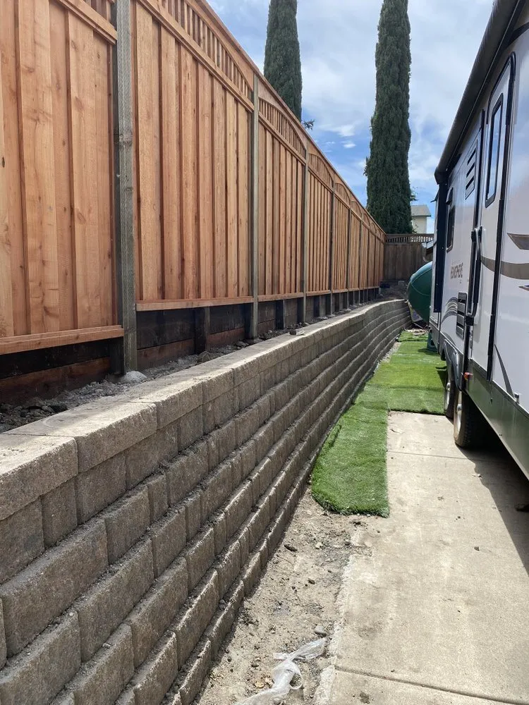 Custom landscape installation in Concord, CA by Lopez Landscape