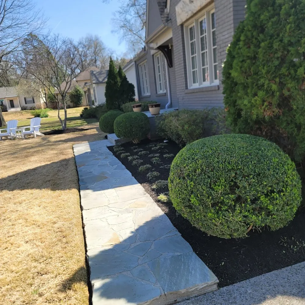 Custom landscape installation in Cordova, TN - Lopez Landscape