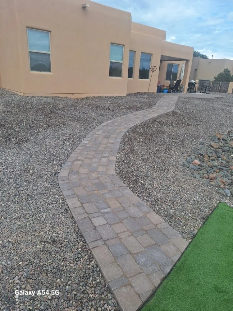 Professional yard cleanup service with custom design in Santa Fe, NM by Lopez Landscaping & Design
