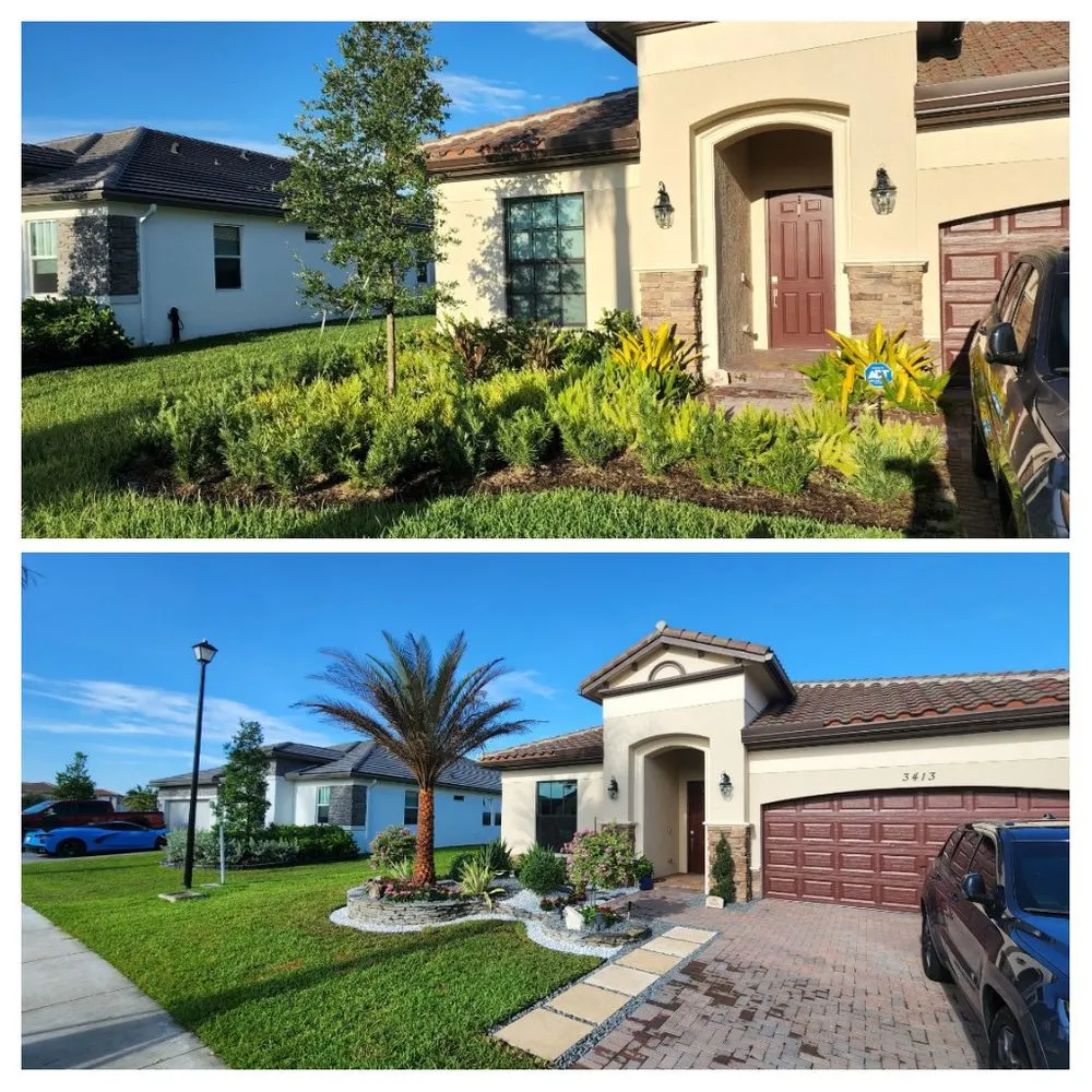 Affordable garden landscaping in West Palm Beach, FL by Lopez Landscaping & Design