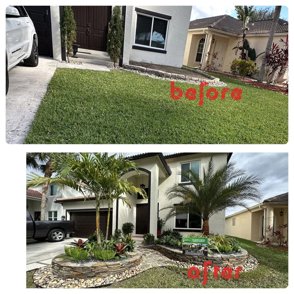 Professional lawn mowing service in West Palm Beach, FL by Lopez Landscaping & Design