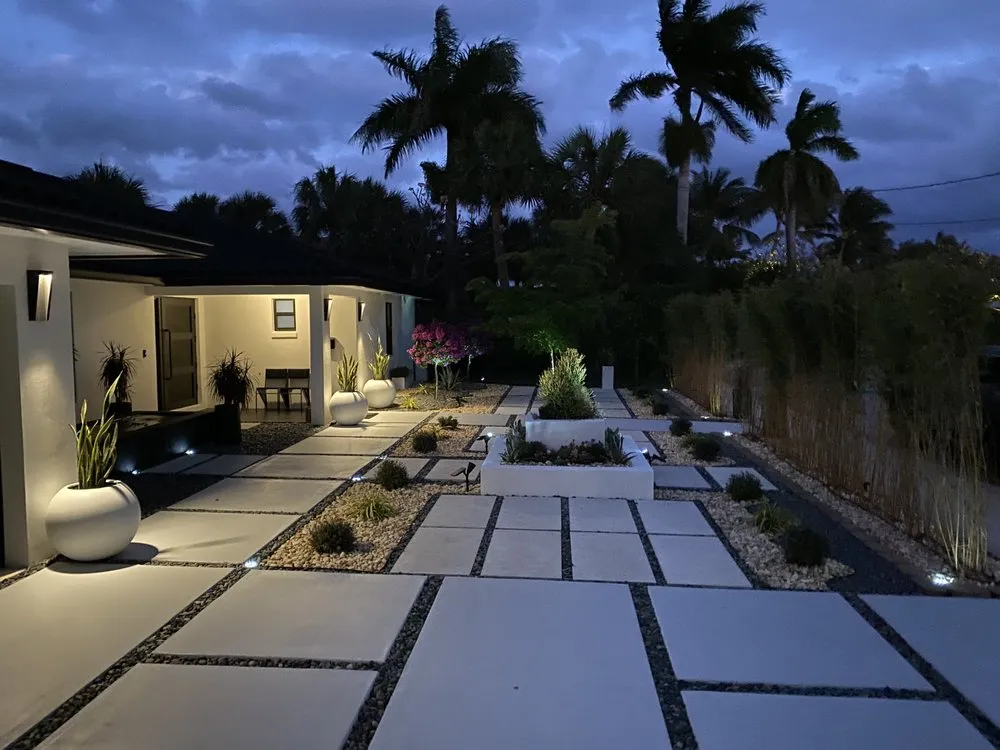 Professional landscaping services for residential properties in West Palm Beach, FL by Lopez Landscaping & Design