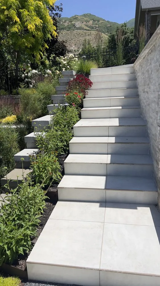 Expert garden landscaping with custom design across Bluffdale, UT - Lopez Landscaping & Maintenance