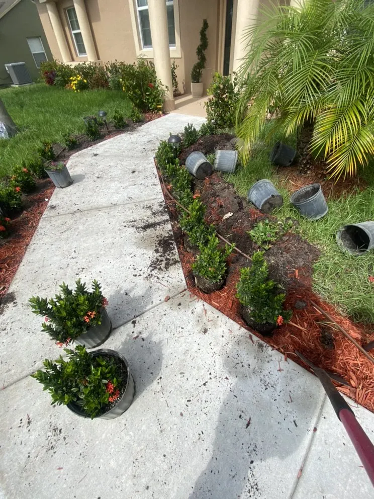 Professional garden landscaping with custom design across Indiantown, FL - Lopez Landscaping & Maintenance