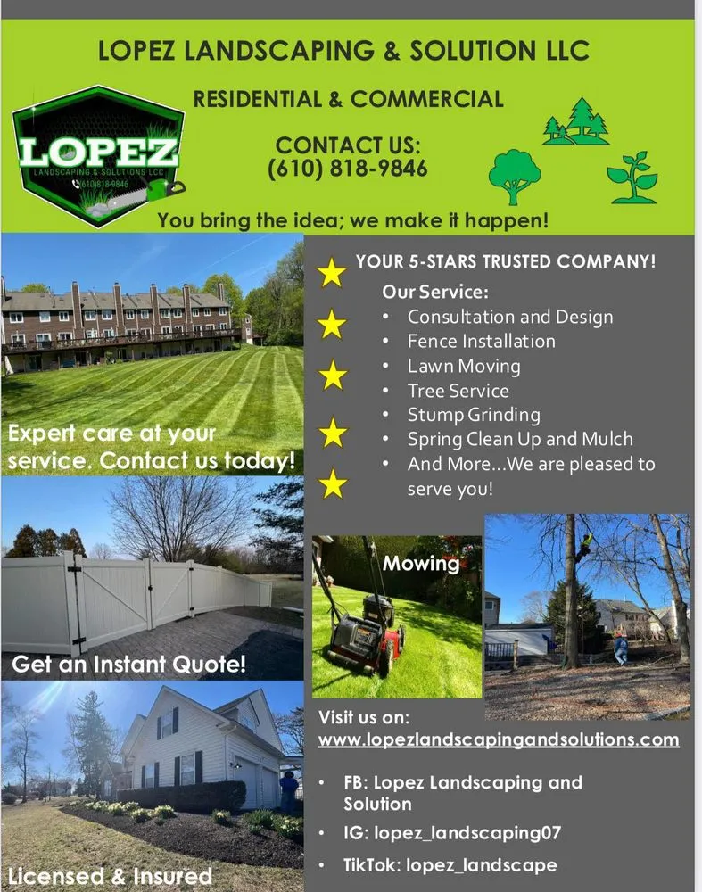 Top-rated landscape design in Boothwyn, PA by Lopez Landscaping & Solution