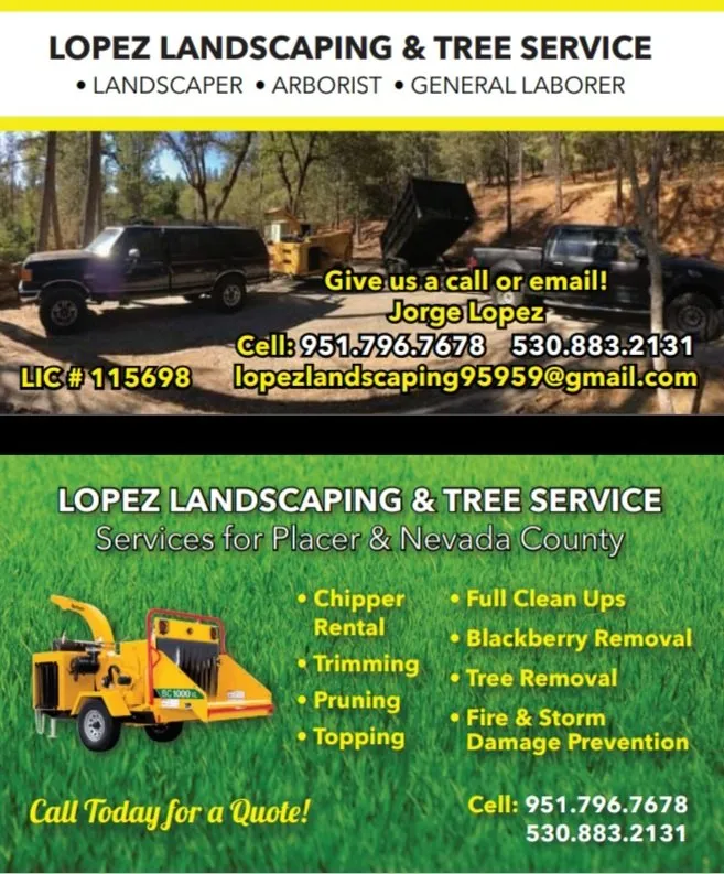 Professional garden landscaping for year-round maintenance across Nevada City, CA - Lopez Landscaping & Tree Service