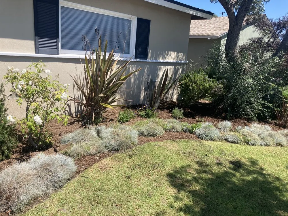 Custom outdoor landscaping for homes in Hawthorne, CA by Lopez Landscaping and Gardening