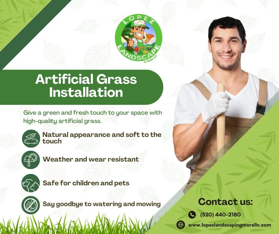 Custom garden landscaping in Sahuarita, AZ by Lopez Landscaping And More