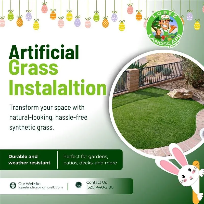 Reliable landscape installation for homes in Sahuarita, AZ by Lopez Landscaping And More