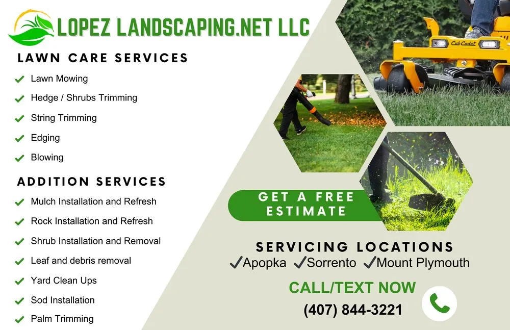 Professional residential landscaping for residential properties across Apopka, FL - Lopez Landscaping