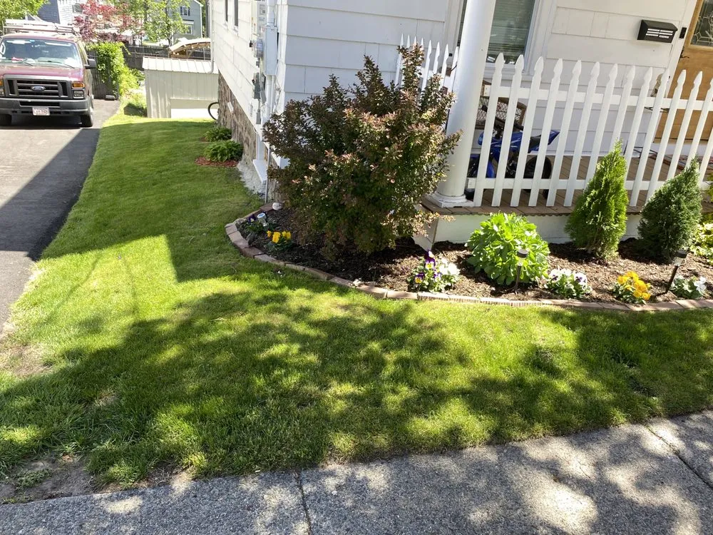 Custom landscape design in Bellingham, MA by Lopez Landscaping Full Services
