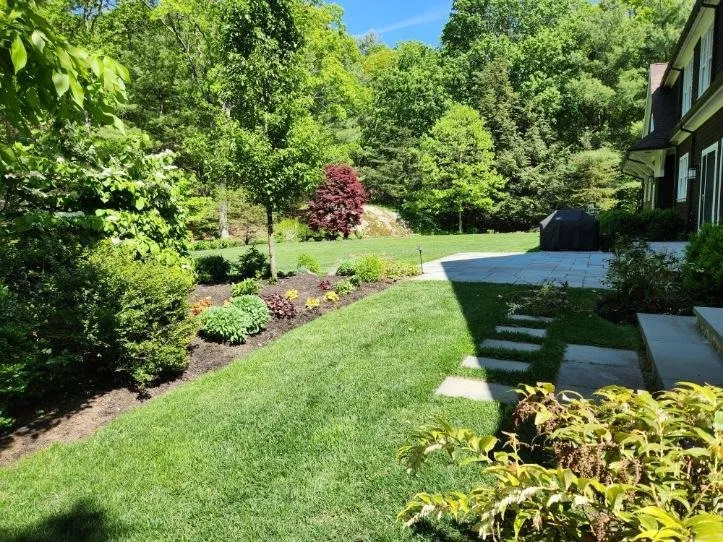 Custom landscape design in Bellingham, MA by Lopez Landscaping Full Services