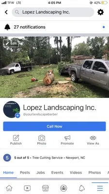 Lopez Landscaping Logo