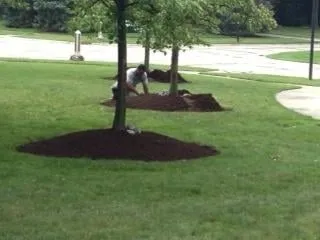 Custom garden landscaping in Willard, OH by Lopez Landscaping