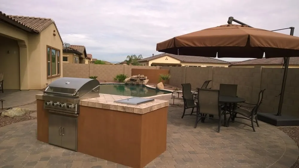 Trusted lawn mowing service with custom design across Wittmann, AZ - Lopez Landscaping