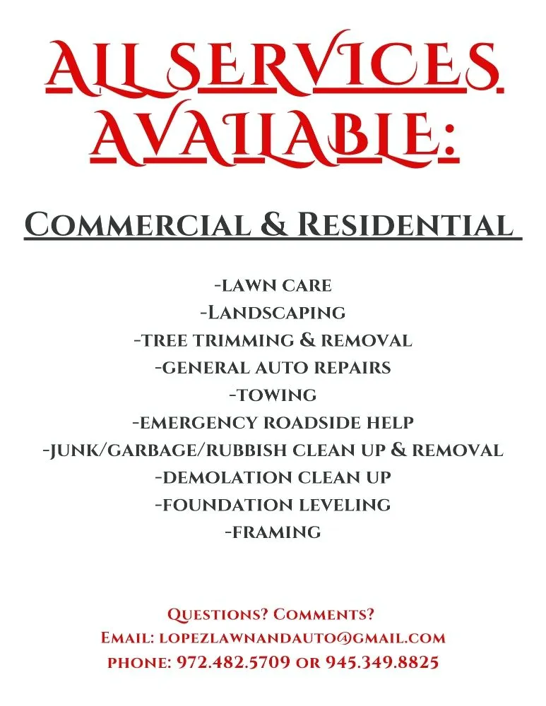 Trusted outdoor landscaping in Grand Prairie, TX by Lopez Lawn and Auto