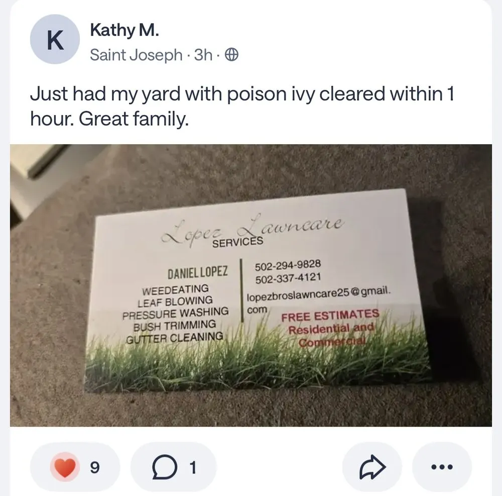 Local lawn care service experts serving Louisville, KY - Lopez Lawncare