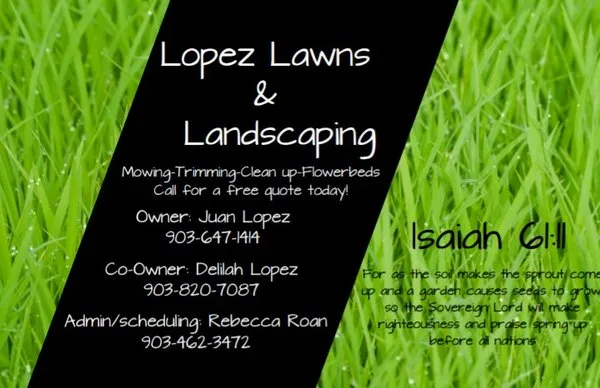 Lopez Lawns & Landscaping Logo
