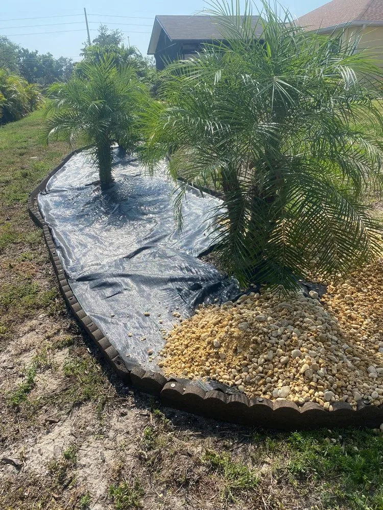 Custom yard maintenance with custom design in Sarasota, FL by Lopez Tree Trimming & Landscape Services