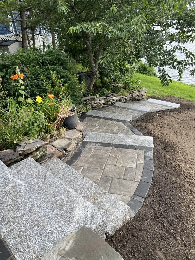 Top-rated garden landscaping for homes in Lynn, MA by Lopez Vicente Masonry & Construction