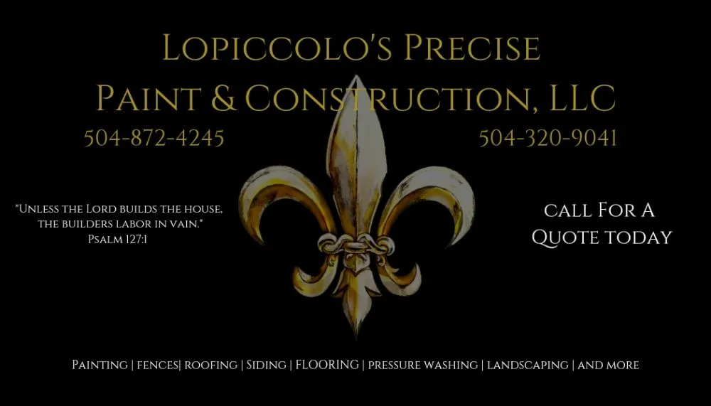 Trusted garden landscaping in Saint Bernard, LA - Lopiccolo's Precise Paint & Construction