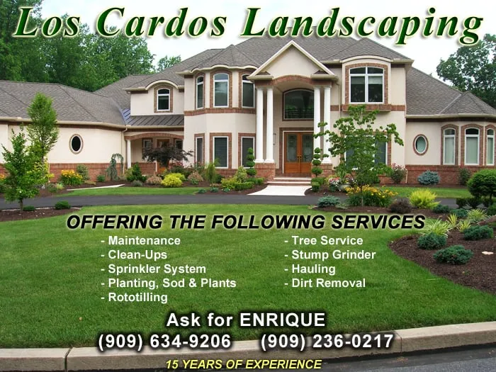 Reliable lawn care service experts serving Pomona, CA - Los Cardos Landscaping