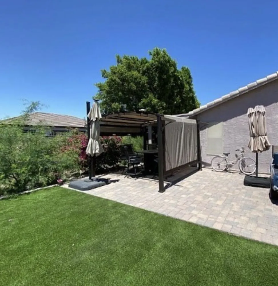 Reliable lawn mowing service in Mesa, AZ by Los hermanos hardscape&construction